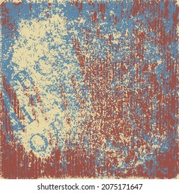 Abstract multicolored grunge texture. The background is smears of dry paint with an old brush. Vector graphics