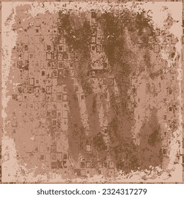 Abstract multicolored grunge texture. The background is smears of dry paint with an old brush. Vector graphics