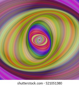 Abstract multicolored hypnotic fractal background from elliptical curves