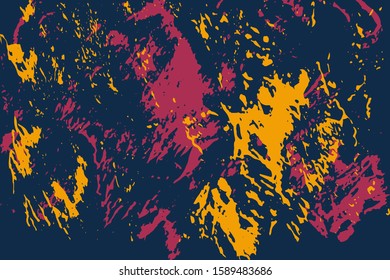 Abstract multicolored image, made with a brush.