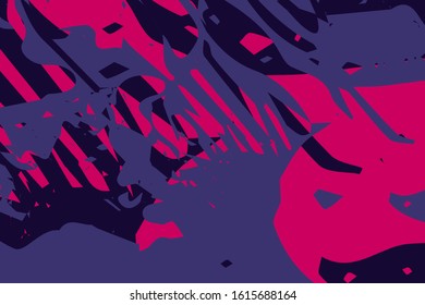 Abstract multicolored image, made with a brush.