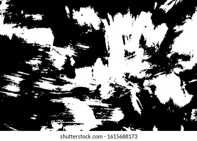 Abstract multicolored image, made with a brush.