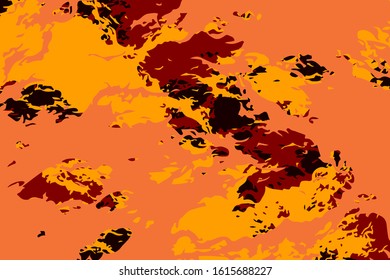 Abstract multicolored image, made with a brush.