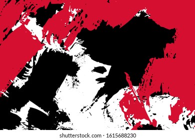 Abstract multicolored image, made with a brush.
