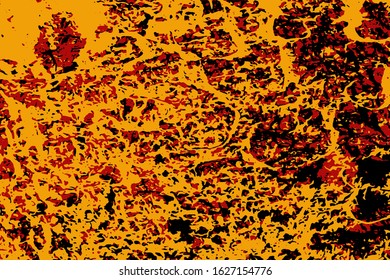 Abstract multicolored image, made with a brush.