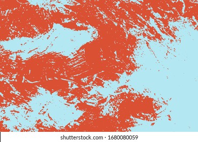 Imagen abstracta multicolor, hecha con un pincel y pinturas. Puedes usarlo como fondo interesante o en tu banner. Smeas de color azul sucias hechas a mano. Ilustración vectorial Eps.