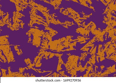 Abstract multicolored image, made with a brush and paints. You can use it as an interesting background or on your banner. Handmade dirty shabby smears of blue colour. Eps vector illustration.