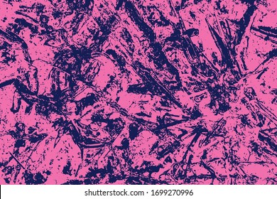 Abstract multicolored image, made with a brush and paints. You can use it as an interesting background or on your banner. Handmade dirty shabby smears of blue colour. Eps vector illustration.