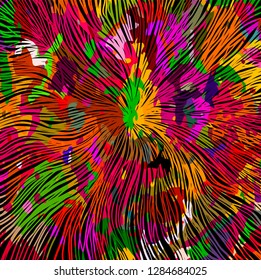 Abstract multicolored lines background. Vector
