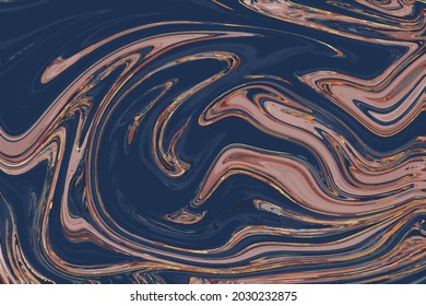 Abstract multicolored marble texture effect background. Vector illustration. Flowing liquid paint art. Modern digital inkscape