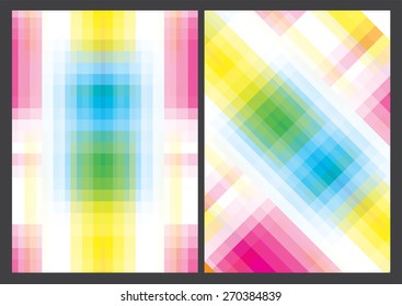 Abstract with Multicolored Mosaic design