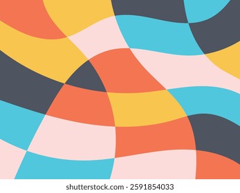 Abstract multicolored organic mosaic design background. Colorful vector illustration backdrop.