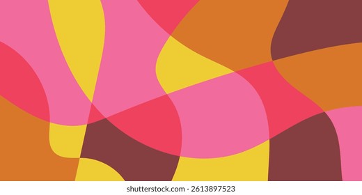 Abstract multicolored organic mosaic design background. Colorful vector illustration backdrop.