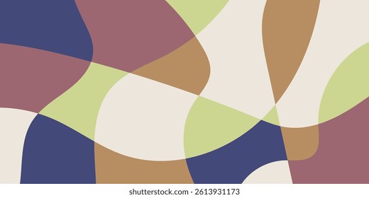 Abstract multicolored organic mosaic design background. Colorful vector illustration backdrop.