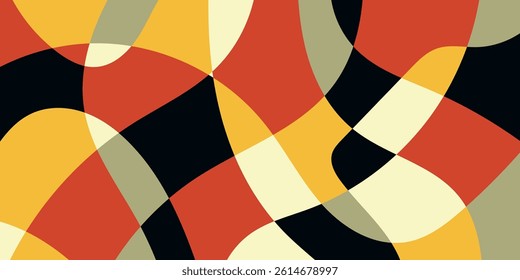 Abstract multicolored organic mosaic design background. Colorful vector illustration backdrop.