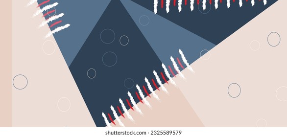 Abstract multicolored paper minimalism background. Geometric shapes and lines composition with copy space 