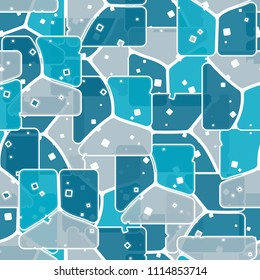 Abstract multicolored pattern in camouflage style. At the heart of this texture is a square divided into three parts.