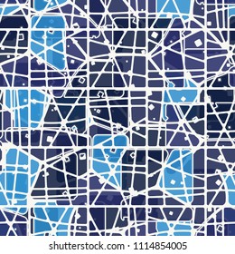 Abstract multicolored pattern in camouflage style. At the heart of this texture is a square divided into three parts. The cell network is divided into many parts.