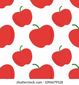 Abstract multicolored pattern with food Apple background for fabric, textiles, clothing, wallpaper, wrapping paper, backpack, socks, bedding.