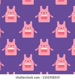 Abstract multicolored pattern with food  apron background for fabric, textiles, clothing, wallpaper, wrapping paper, backpack, socks, bedding