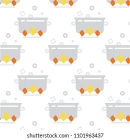 Abstract multicolored pattern with food  Boiler background for fabric, textiles, clothing, wallpaper, wrapping paper, backpack, socks, bedding