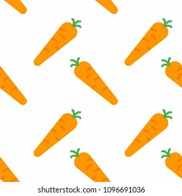 Abstract multicolored pattern with food carrot background for fabric, textiles, clothing, wallpaper, wrapping paper, backpack, socks, bedding.
