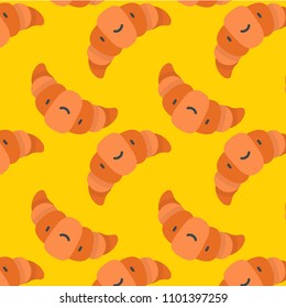 Abstract multicolored pattern with food Curry puff background for fabric, textiles, clothing, wallpaper, wrapping paper, backpack, socks, bedding