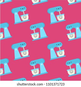 Abstract multicolored pattern with food, Dough mixer background for fabric, textiles, clothing, wallpaper, wrapping paper, backpack, socks, bedding.