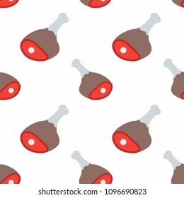 Abstract multicolored pattern with food meat background for fabric, textiles, clothing, wallpaper, wrapping paper, backpack, socks, bedding.