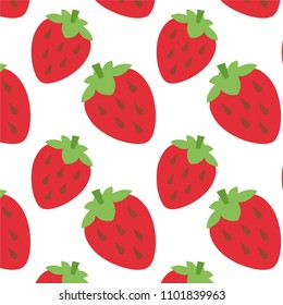 Abstract multicolored pattern with food Strawberry background for fabric, textiles, clothing, wallpaper, wrapping paper, backpack, socks, bedding