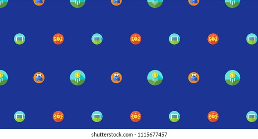 Abstract multicolored pattern with football,sport background for fabric, textiles, clothing, wallpaper, wrapping paper, backpack, socks, bedding.