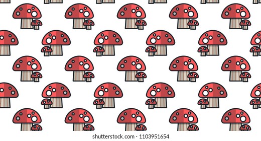 Abstract multicolored pattern with mushroom  background for fabric, textiles, clothing, wallpaper, wrapping paper, backpack, socks, bedding