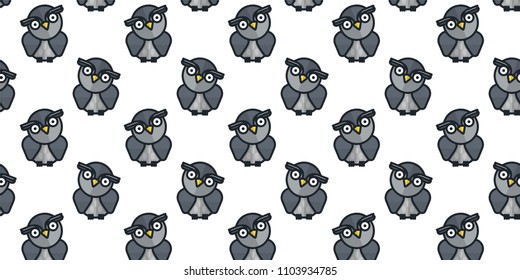Abstract multicolored pattern with owl background for fabric, textiles, clothing, wallpaper, wrapping paper, backpack, socks, bedding