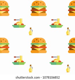 Abstract multicolored pattern with Pizza
Hamburger Pasta background for fabric, textiles, clothing, wallpaper, wrapping paper, backpack, socks, bedding.