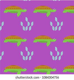 Abstract multicolored pattern with sea background for fabric, textiles, clothing, wallpaper, wrapping paper, backpack, socks, bedding