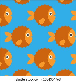 Abstract multicolored pattern with sea background for fabric, textiles, clothing, wallpaper, wrapping paper, backpack, socks, bedding