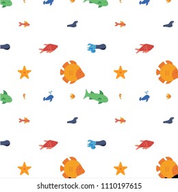 Abstract multicolored pattern with sea,fish background for fabric, textiles, clothing, wallpaper, wrapping paper, backpack, socks, bedding