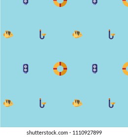 Abstract multicolored pattern with sea,fish background for fabric, textiles, clothing, wallpaper, wrapping paper, backpack, socks, bedding