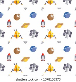 Abstract multicolored pattern with space background for fabric, textiles, clothing, wallpaper, wrapping paper, backpack, socks, bedding.