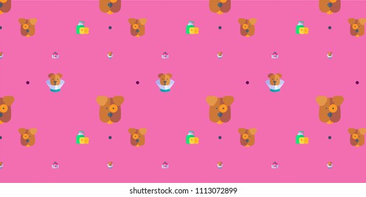Abstract multicolored pattern with veterinary,Medical treatment background for fabric, textiles, clothing, wallpaper, wrapping paper, backpack, socks, bedding.