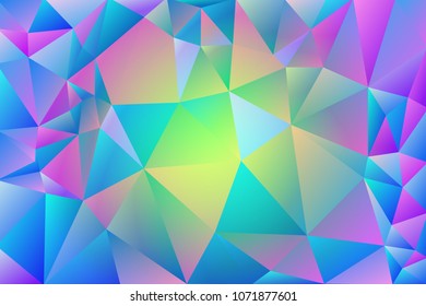 Abstract multicolored polygon, low polygon background. Transfusion of color. Geometric Pattern. Blue, pink, lilac, burgundy, saturated