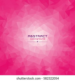 Abstract multicolored polygon, low polygon background. Transfusion of color. Pink, burgundy, purple, white, red colors. Watercolor effect. Geometric Pattern