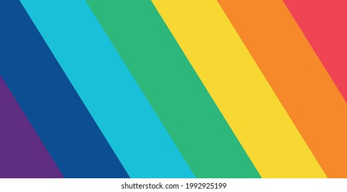 Resumen de colores arcoiris multicolores, 7 sombras - ilustración