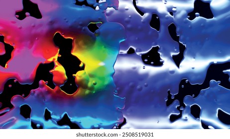 Onda do arco-íris multicolorida abstrata. Fundo torcido de onda abstrato. Ilustração em close-up de fundo ondulado abstrato. Ilustração vetorial.