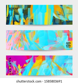Abstract multicolored shattered glass texture. Transparent overlapping sharp particles create ice crystal digital effect. Explosion burst movement pattern. Background template random fragile motion.