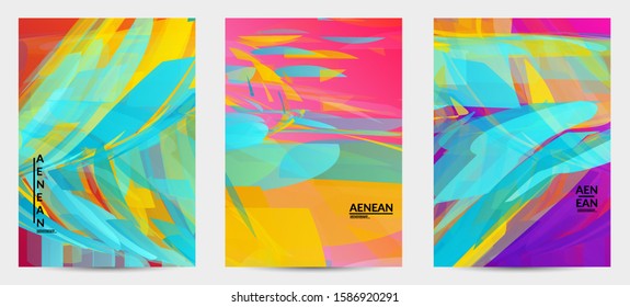 Abstract multicolored shattered glass texture. Transparent overlapping sharp particles create ice crystal digital effect. Explosion burst movement pattern. Background template random fragile motion.
