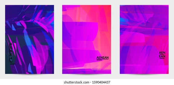 Abstract multicolored shattered glass texture. Transparent overlapping sharp particles create ice crystal digital effect. Explosion burst movement pattern. Background template random fragile motion.