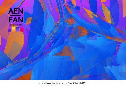 Abstract multicolored shattered glass texture. Transparent overlapping sharp particles create ice crystal digital effect. Explosion burst movement pattern. Background template random fragile motion.