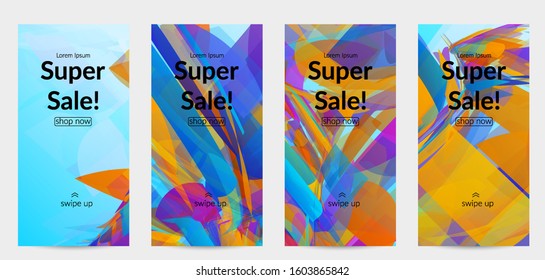 Abstract multicolored shattered glass texture. Transparent overlapping sharp particles create ice crystal digital effect. Explosion burst movement pattern. Background template random fragile motion.