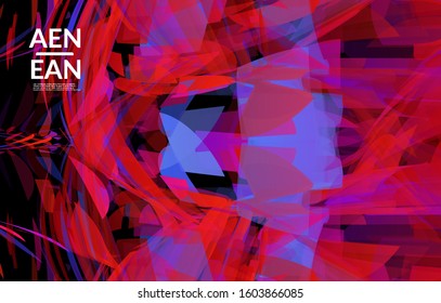 Abstract multicolored shattered glass texture. Transparent overlapping sharp particles create ice crystal digital effect. Explosion burst movement pattern. Background template random fragile motion.